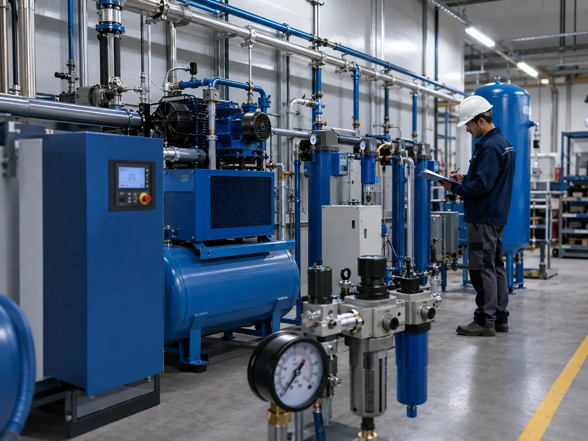 Capacitación en sistemas de aire comprimido industrial